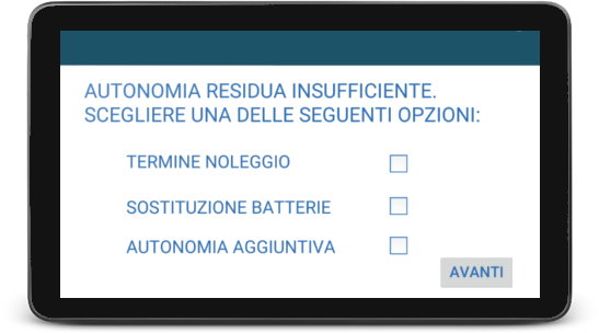 Immagine Schermata di Autonomia insufficiente